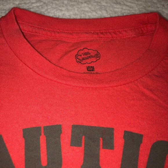 SIMPSONS KRUSTY THE CLOWN T SHIRT SIZE S RED I DISAPPOINT EVERYONE COTTON MENS - Picture 3 of 3